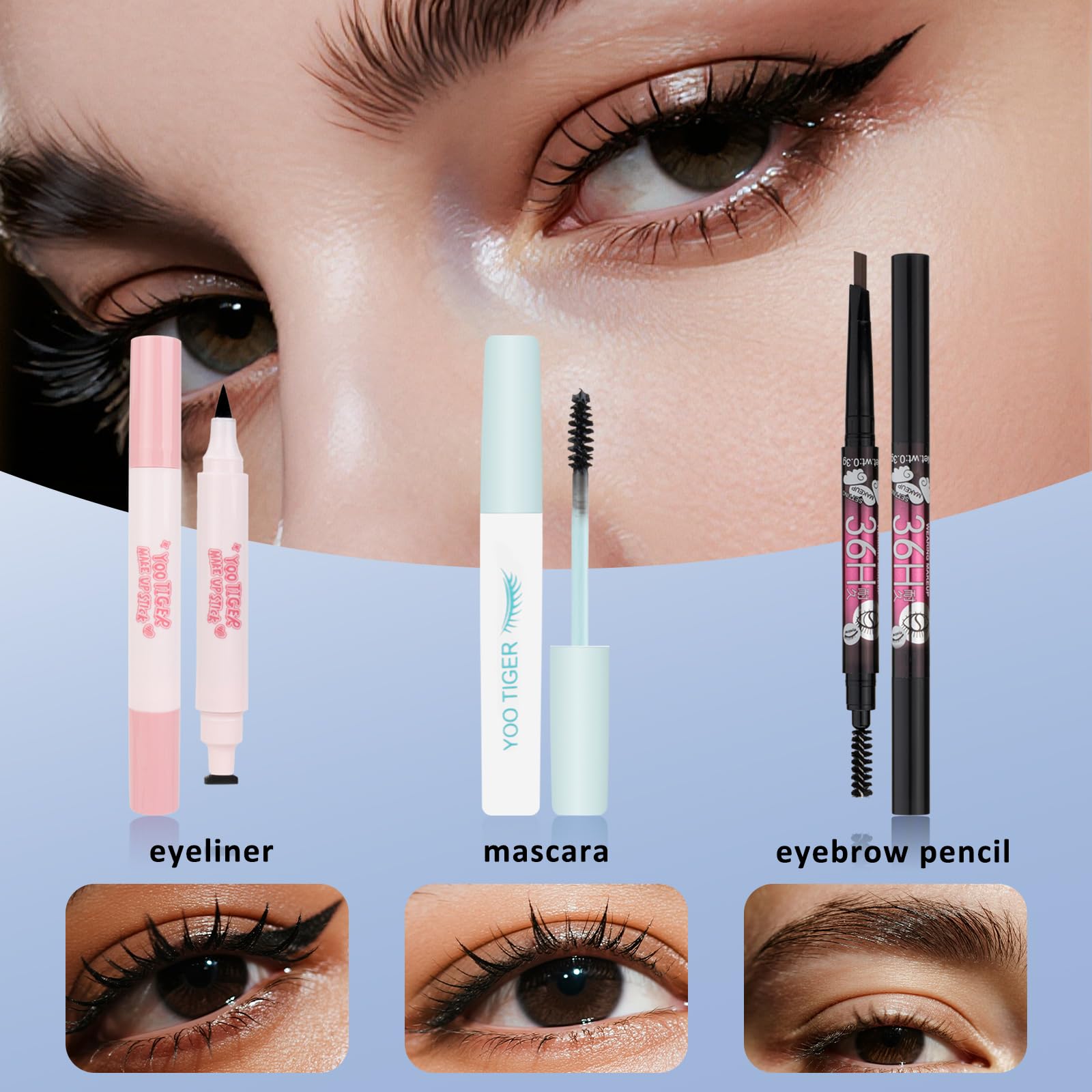 LAZORA lápiz de cejas para definir la mirada con precisión