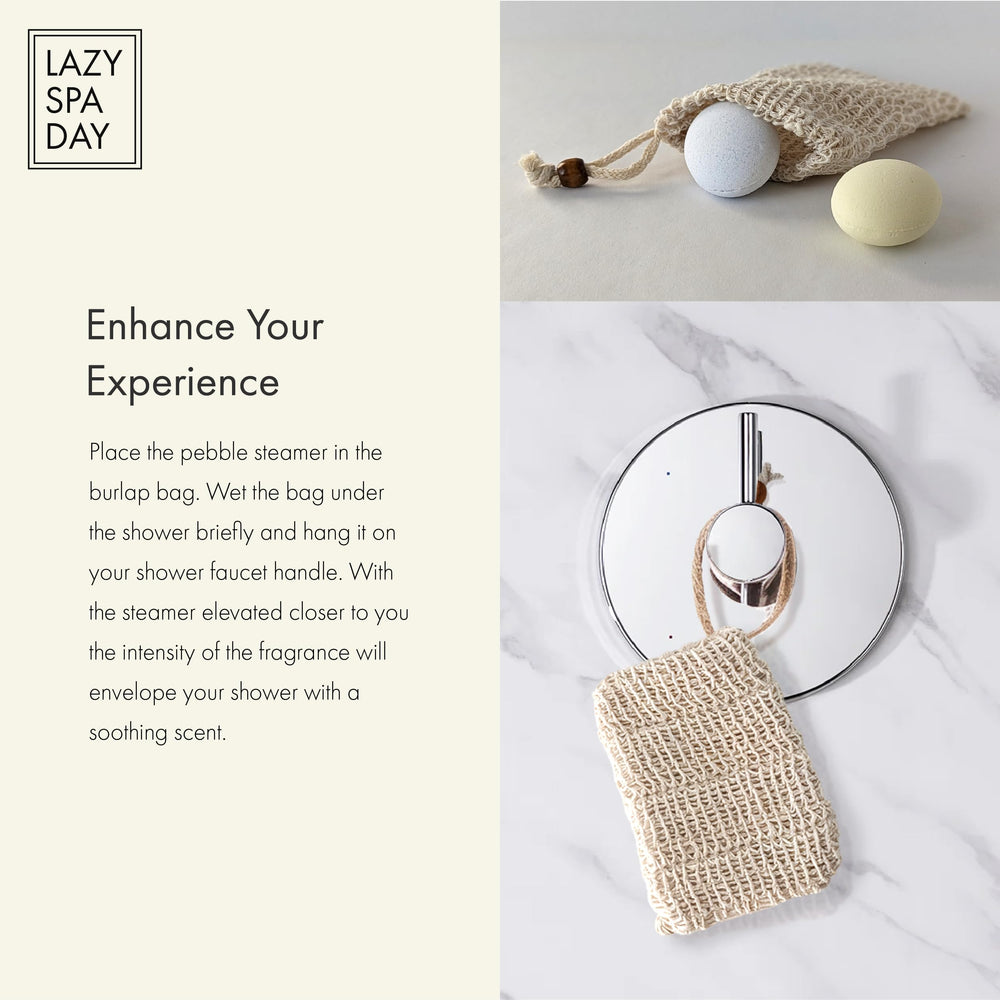 Lazy Spa Day Bolsa de arpillera incluida para transporte y aroma