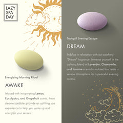 Lazy Spa Day Sueño: Piedras moradas que inspiran relajación