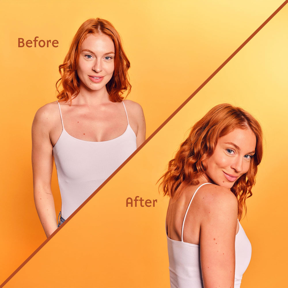 Aplicación en cuerpo con Lazy Tan para un bronceado gradual y parejo