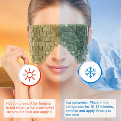 LazyGa mascarilla de jade para ojos con terapia caliente suave