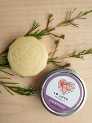 LB Love Organics barra con corazón estampado para piel sensible