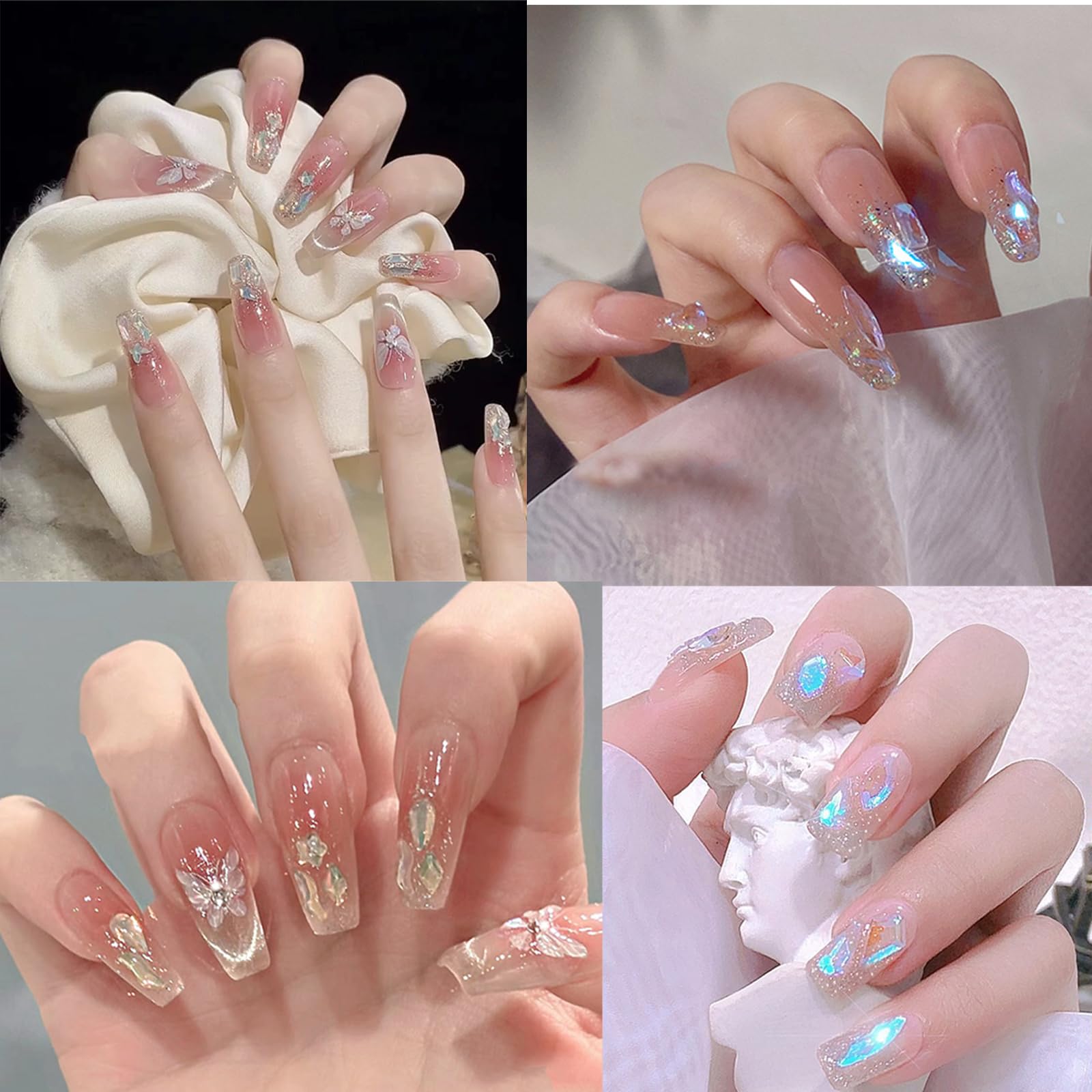 LBPEPAMZ Gemas para uñas, perfecto para regalos y proyectos de manicura.