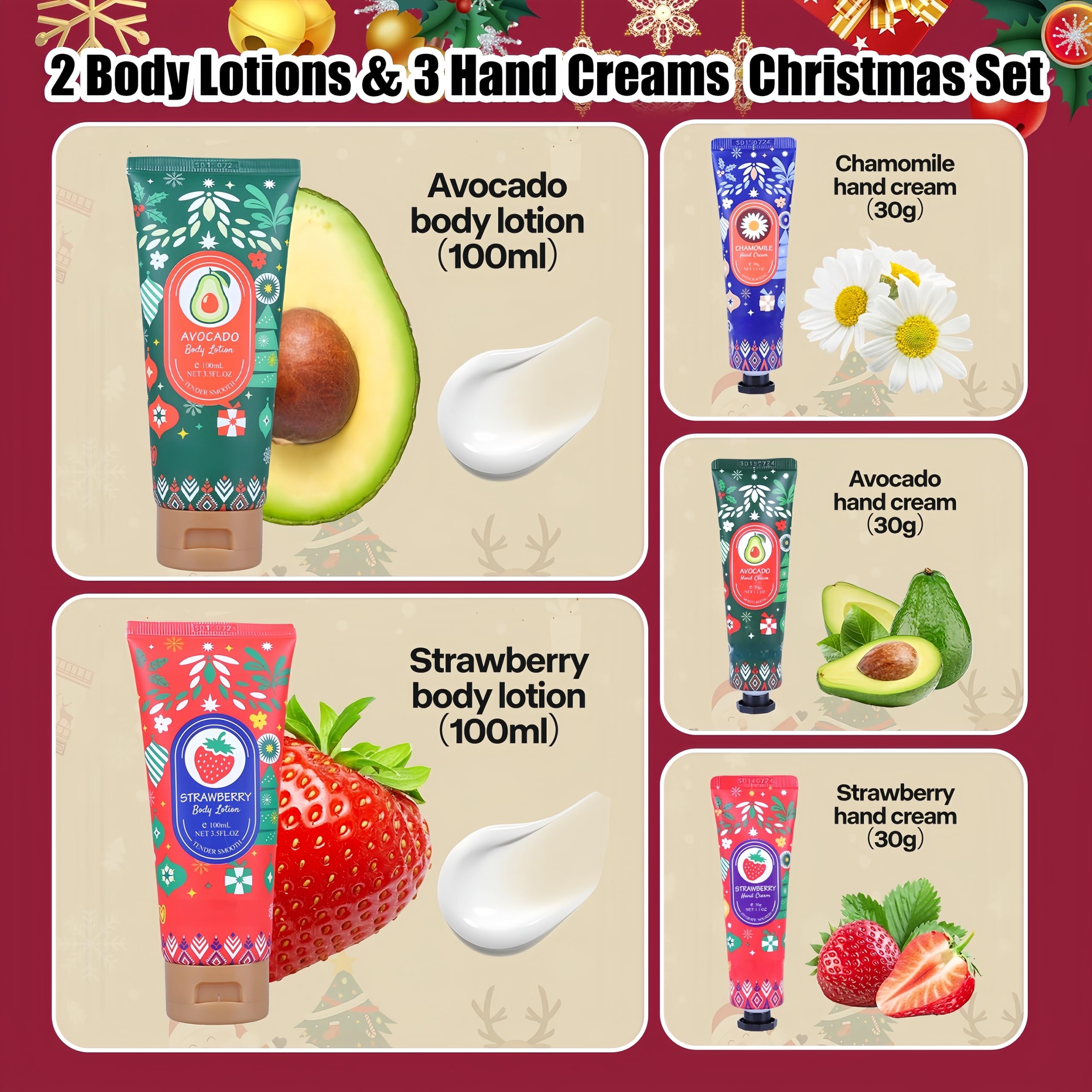LCDGTJ cremas-manos-lociones-cuerpo-variedad: textura suave para uso diario.