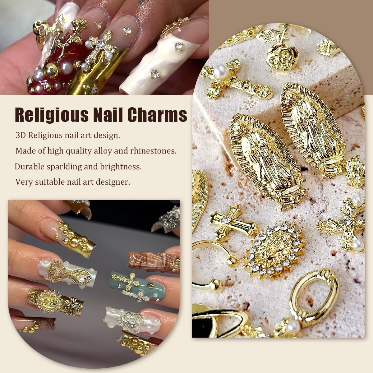 LCiclly cadenas uñas doradas para detalles brillantes y duraderos.