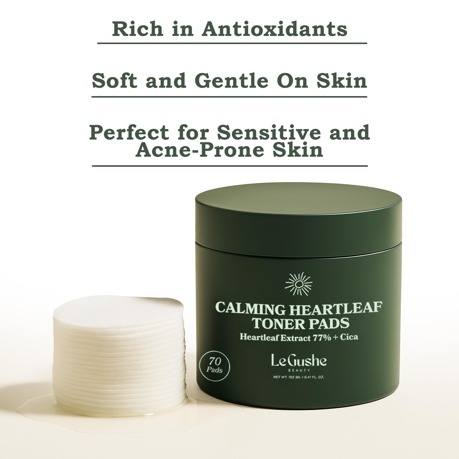 Ingredientes Heartleaf y Cica visibles, para calmar la piel tras lavado.