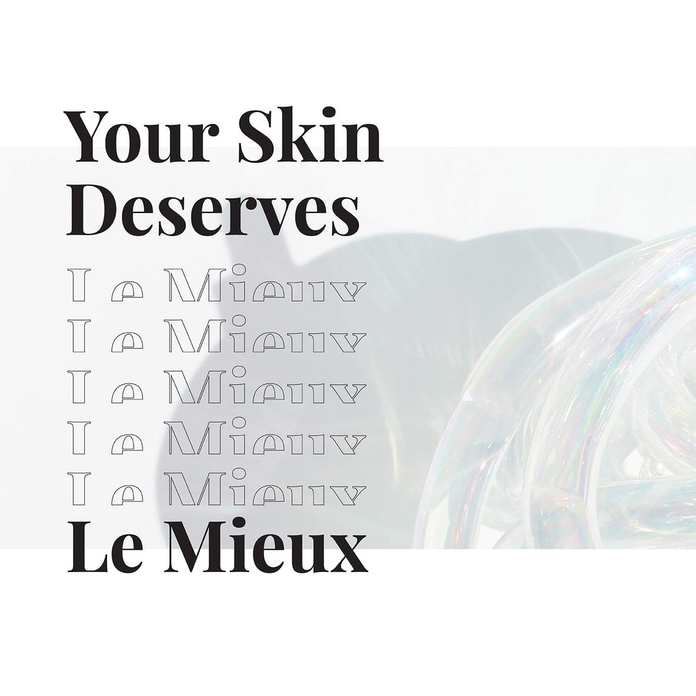Le Mieux hyaluronic acid Master Molecule illustration emphasizes deep hydration potential.