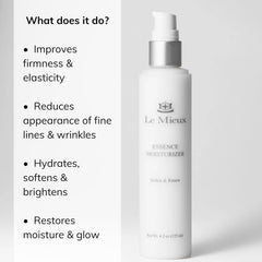 Le Mieux Esencia Hidratante, textura crema suave para uso diario.