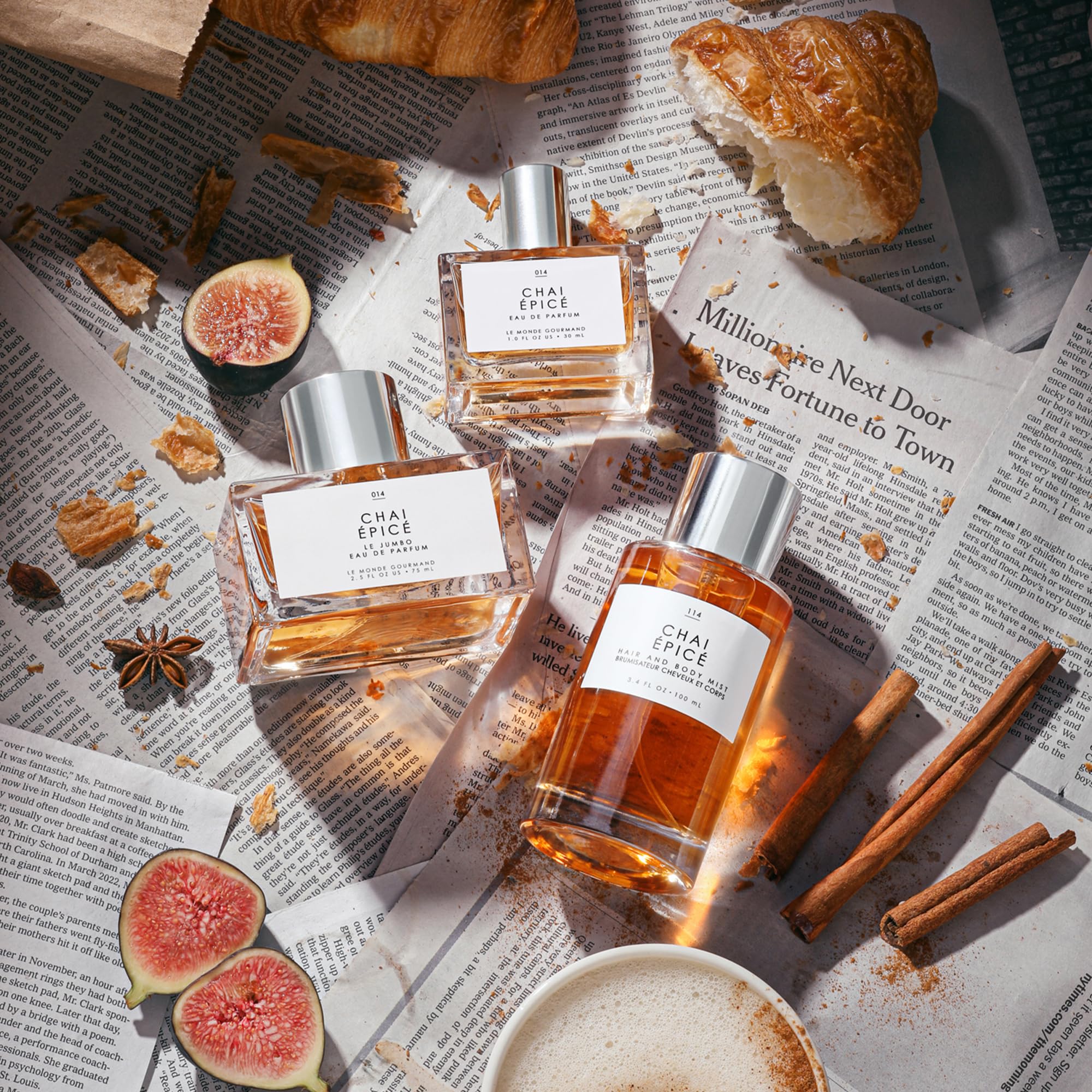 Le Monde Gourmand Chai Épicé, uso diario, combina con otros productos gourmet para capas.