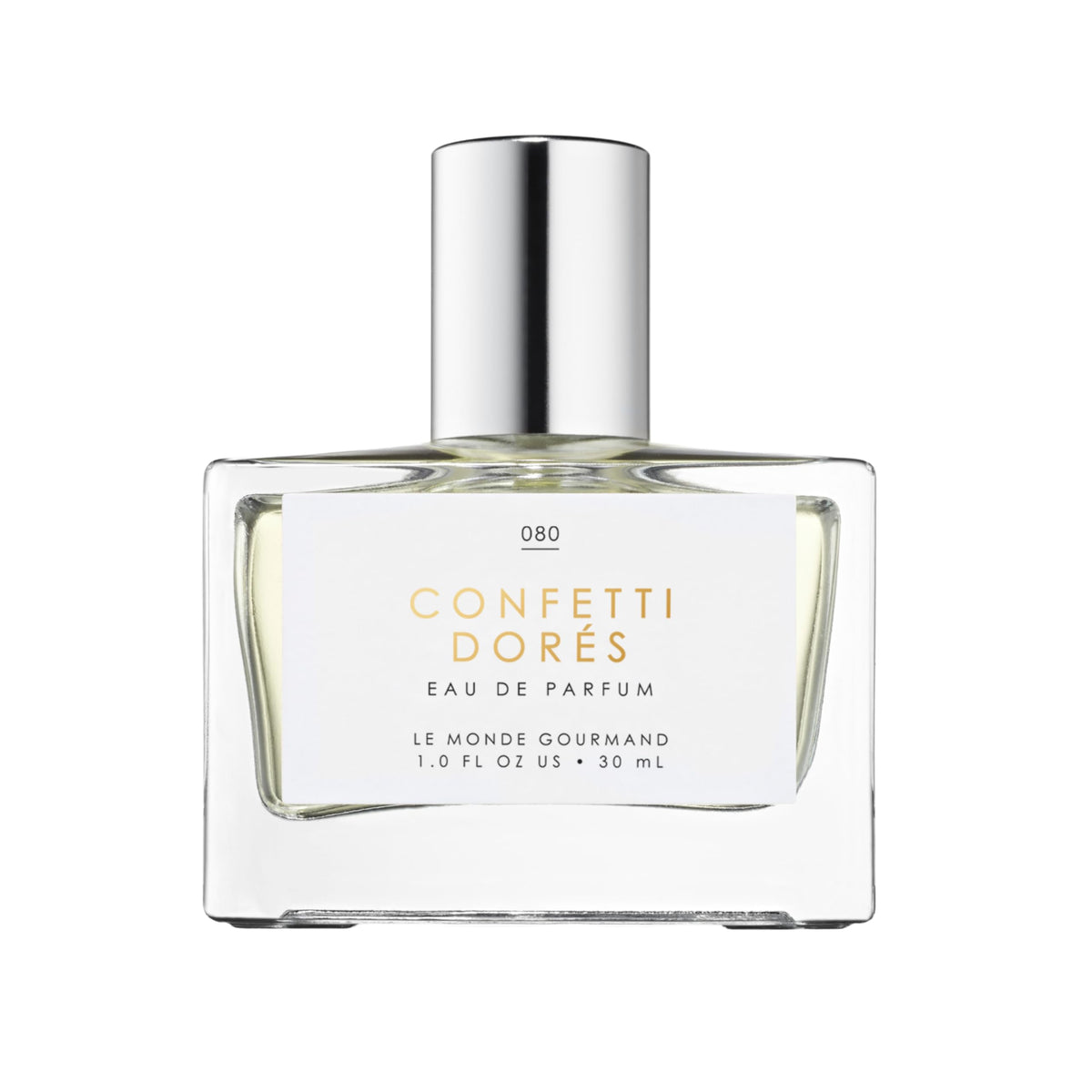 Le Monde Gourmand Confetti Dorés, spray 30 ml, aroma pastel de cumpleaños para festejar.