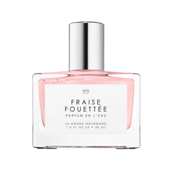 Atomizador Le Monde Gourmand Fraise Fouettée para uso diario.