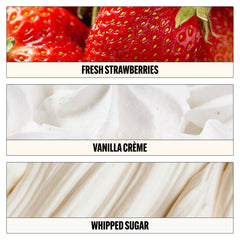 Punto de pulso Le Monde Gourmand Fraise Fouettée para proyección suave.
