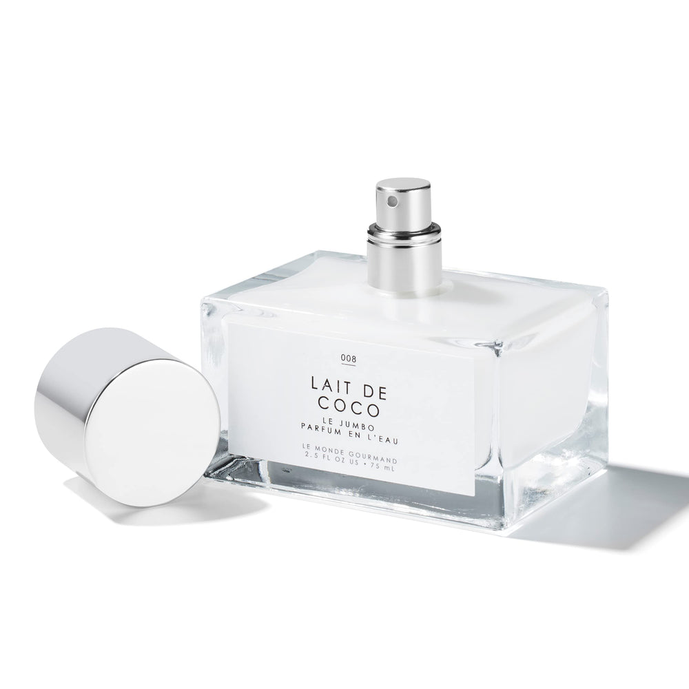 Caja Le Monde Gourmand Le Jumbo Lait de Coco, regalo elegante con aroma envolvente.