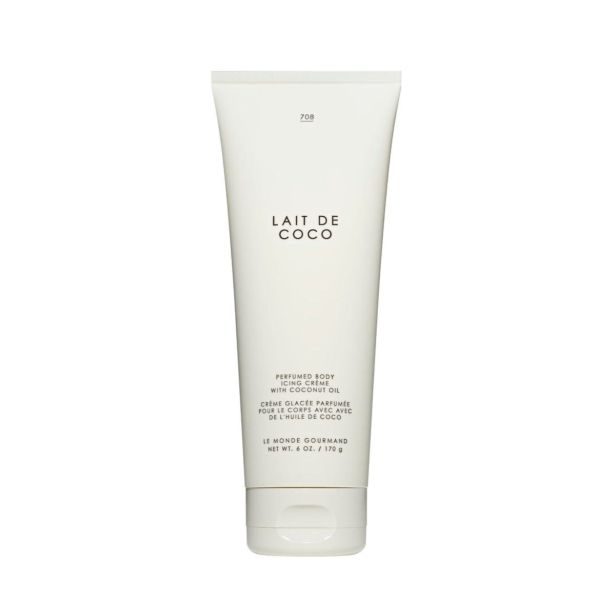 Le Monde Gourmand Lait de Coco, crema corporal perfumada con vainilla para piel suave.