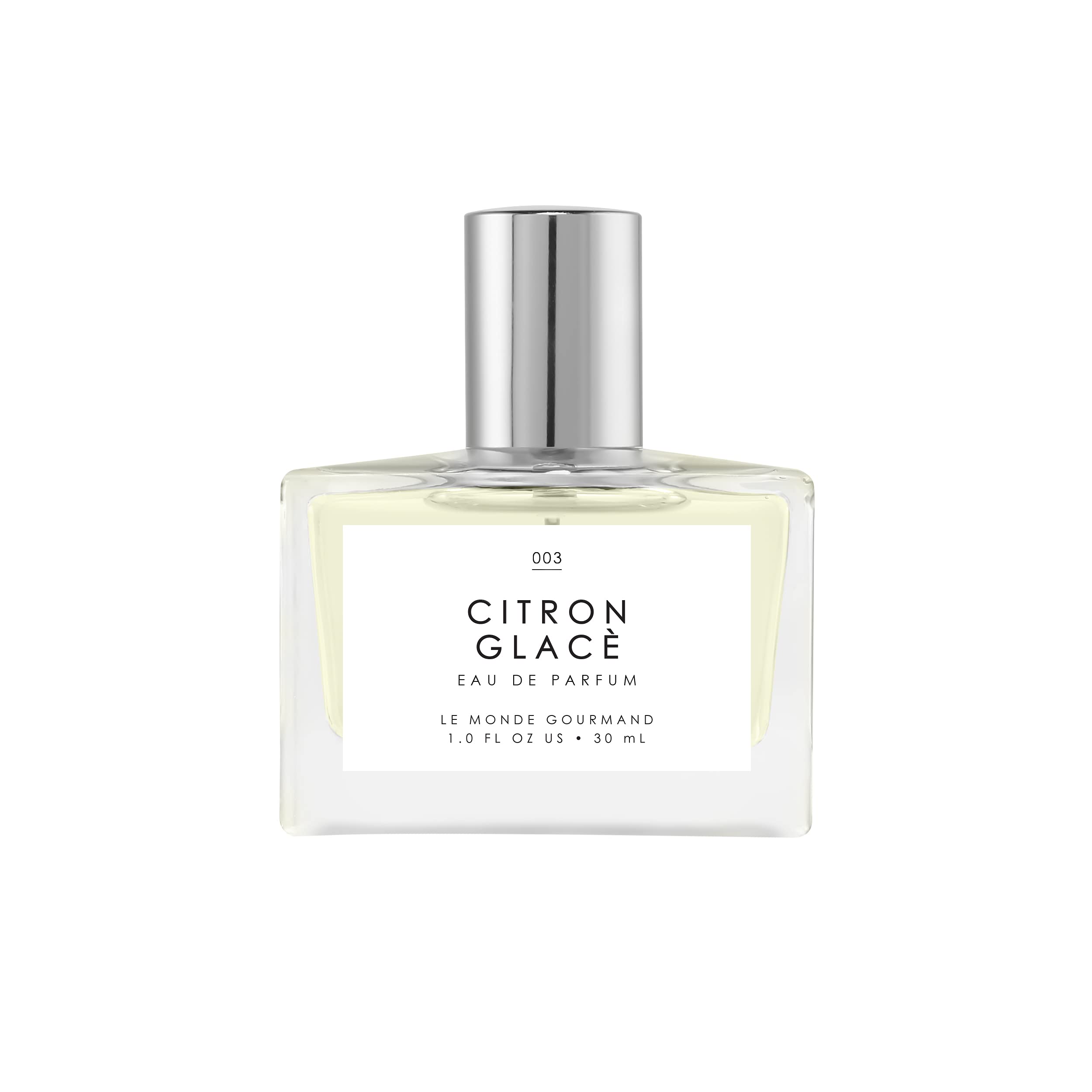 Le Monde Gourmand Limón Glaseado, frasco elegante para uso diurno