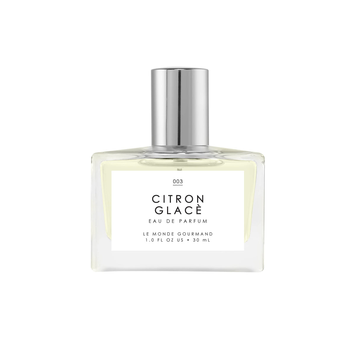 Le Monde Gourmand Limón Glaseado, frasco elegante para uso diurno