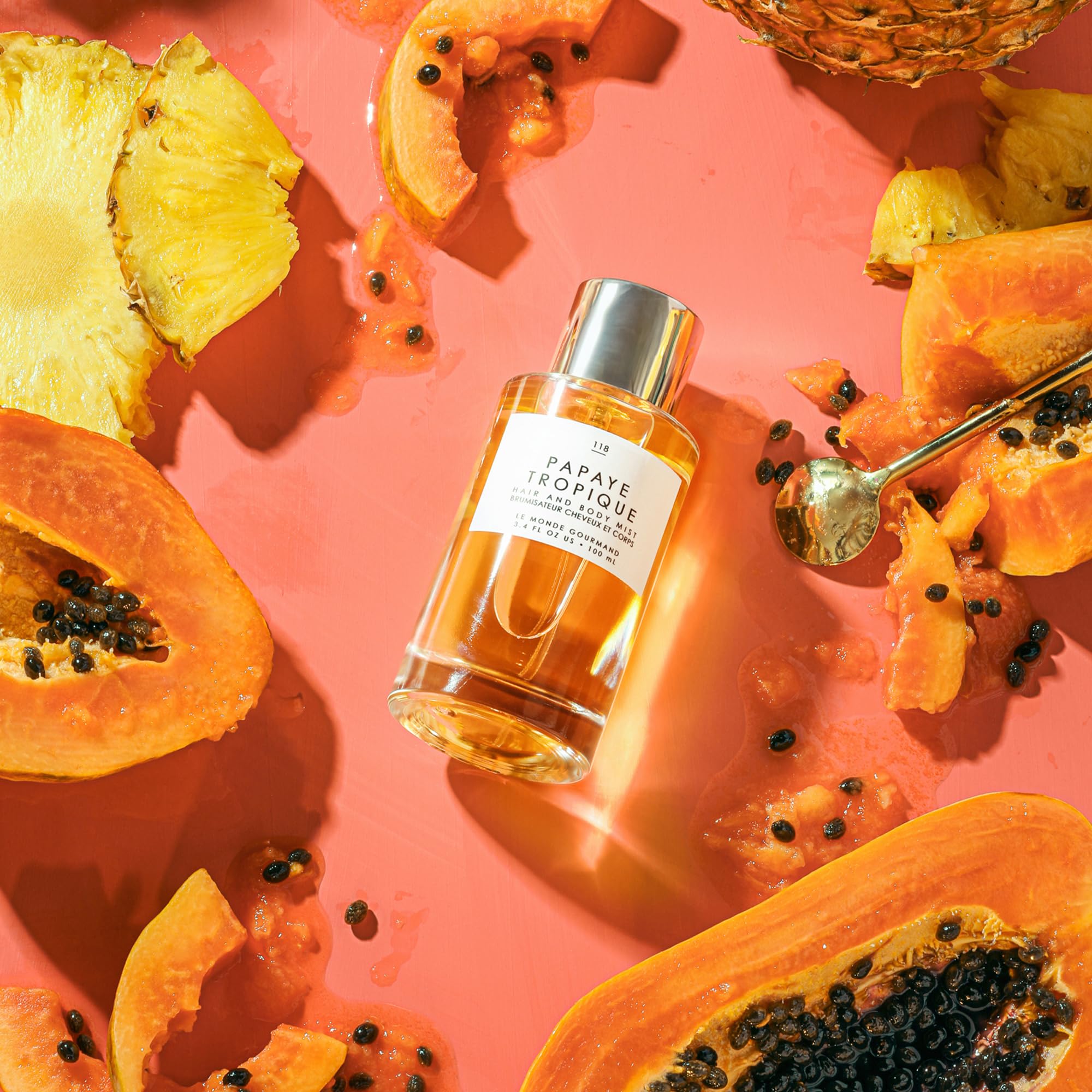 Le Monde Gourmand Papaye Tropique: aplicación en ropa para una experiencia sensorial.