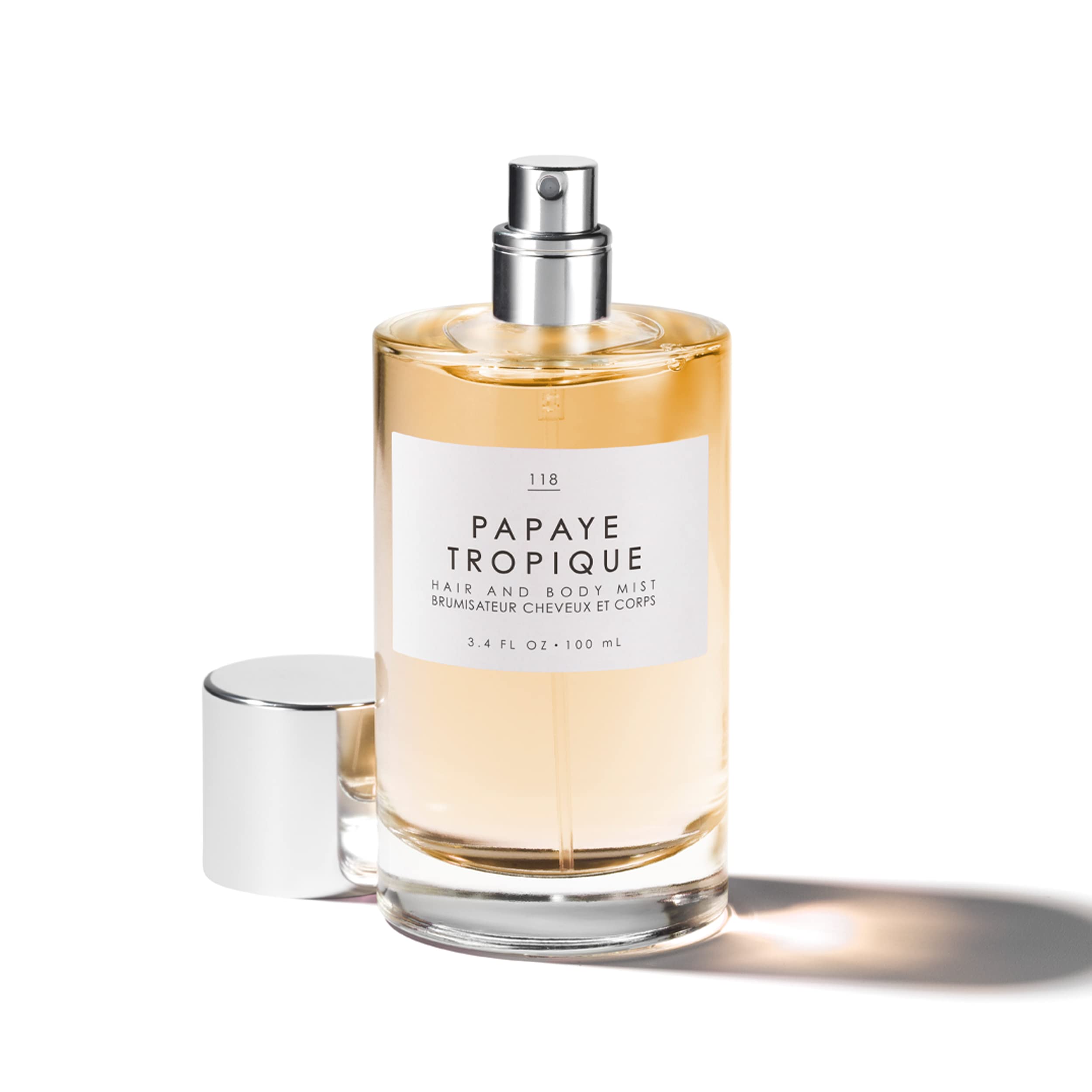 Le Monde Gourmand Papaye Tropique: rociado suave en cabello para aroma ligero.