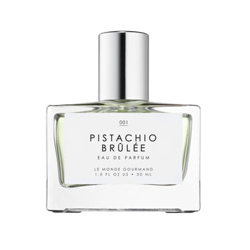Le Monde Gourmand Pistachio Brûlée en botella, aroma envolvente para uso diario.
