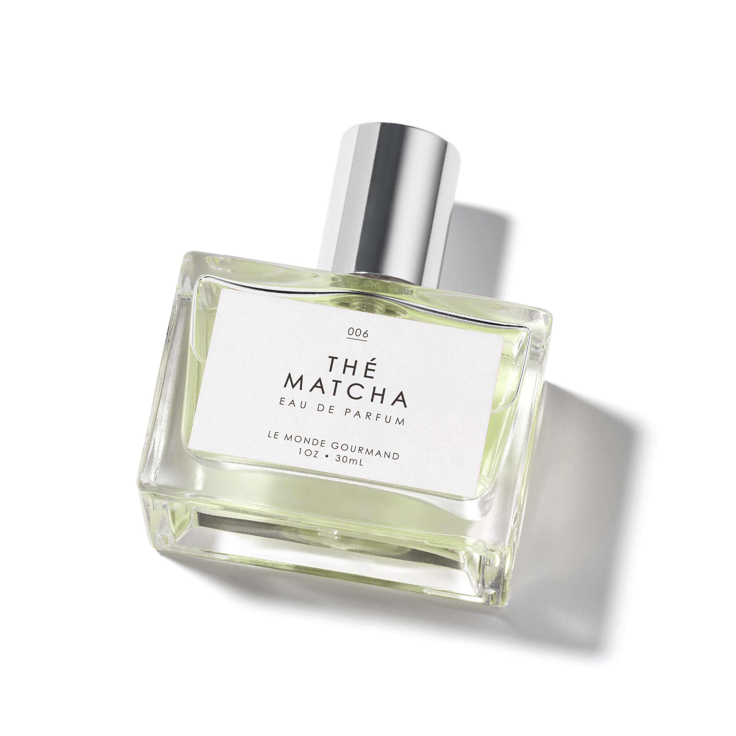 Le Monde Gourmand Thé Matcha, botella frontal, aroma suave de té verde para tu rutina diaria.