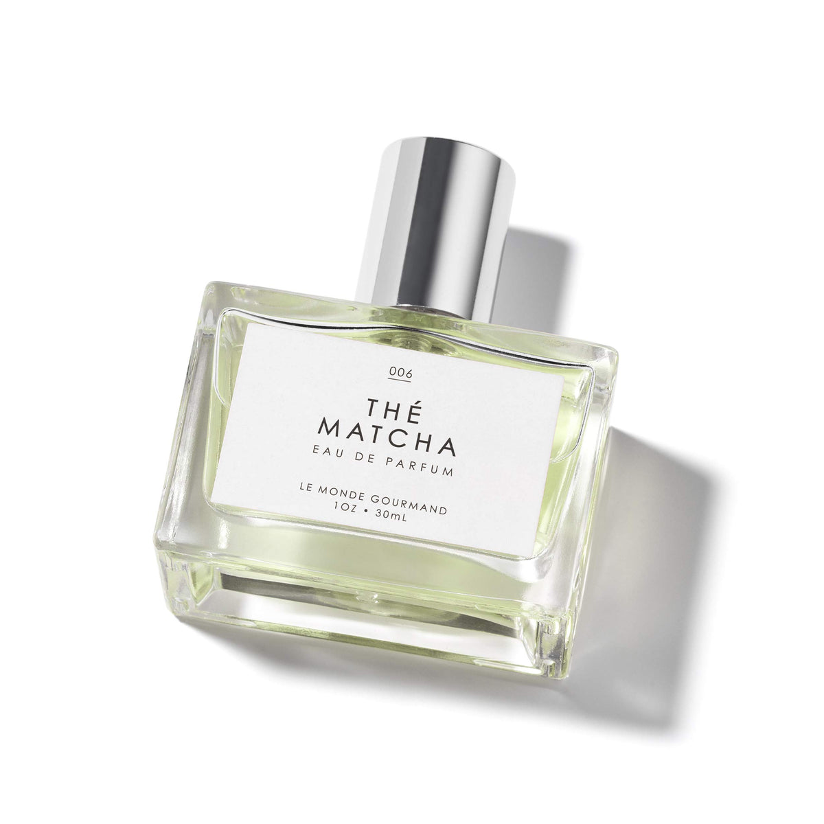 Le Monde Gourmand Thé Matcha, botella frontal, aroma suave de té verde para tu rutina diaria.