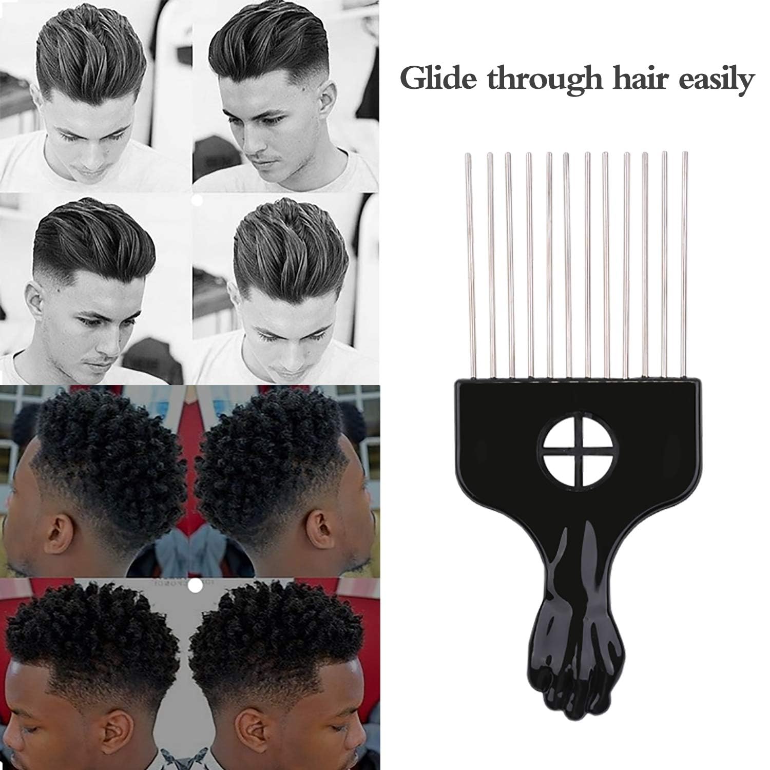 LEADUWAY conjunto dos peines afro: versatilidad para estilo y desenredado