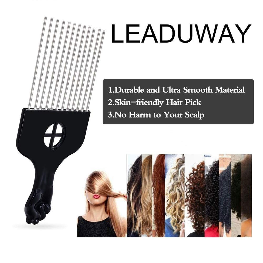 LEADUWAY detalle diente metalico: precisión para peinados y acabados