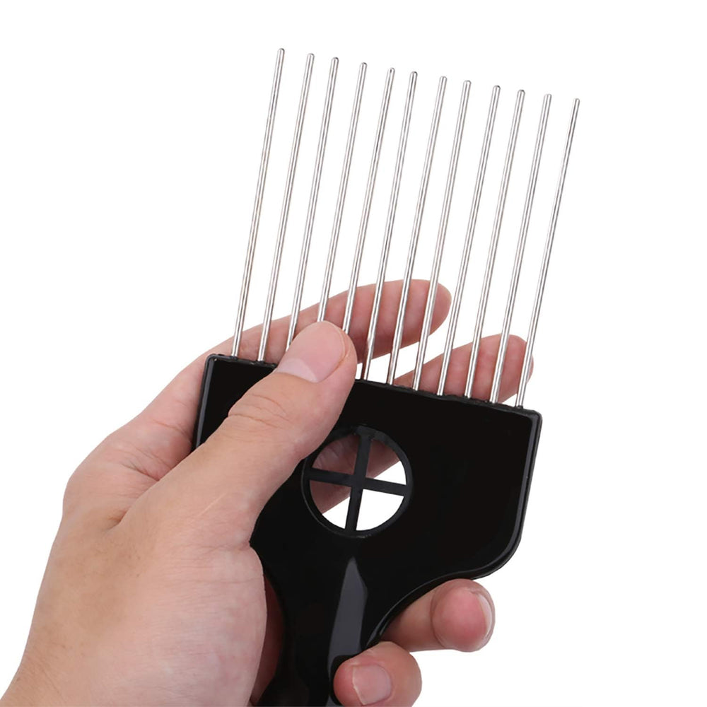 LEADUWAY peine afro dientes rectos: mejora el flujo del cabello y evita tirones