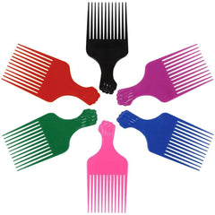 LEADUWAY peine-puño-curly-afro 6 colores para peinados rápidos y definidos.