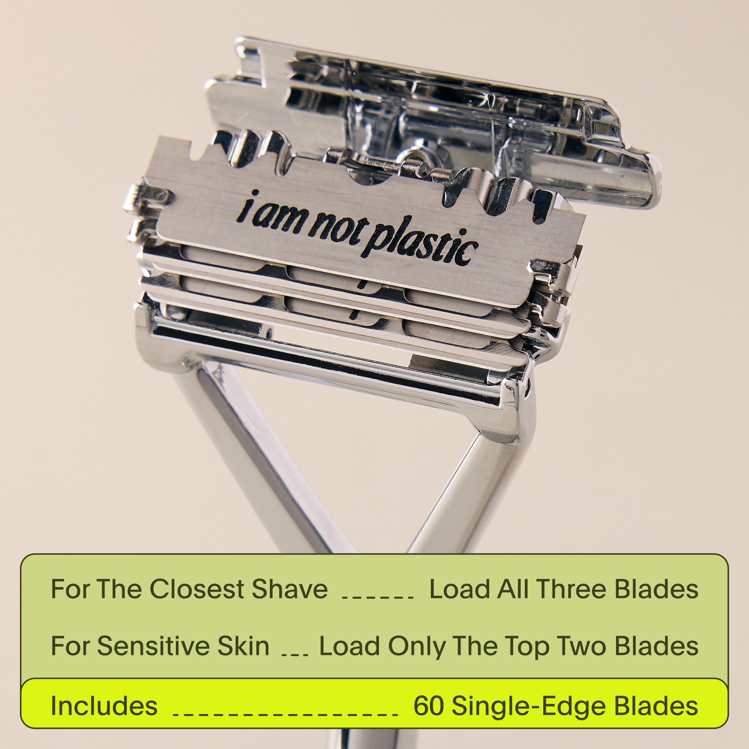 Leaf Shave base de metal a juego mantiene la navaja seca y al alcance