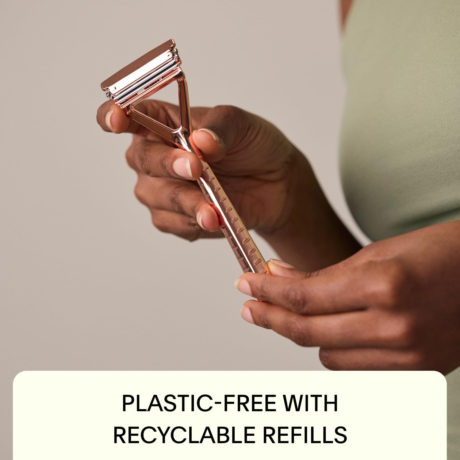 Leaf Shave envase reciclable para uso responsable
