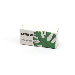 Leaf Shave: hojas de afeitar, envase de 50 unidades para un afeitado suave