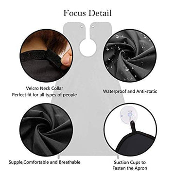 Leaflai delantal para barba, regalo práctico para él.