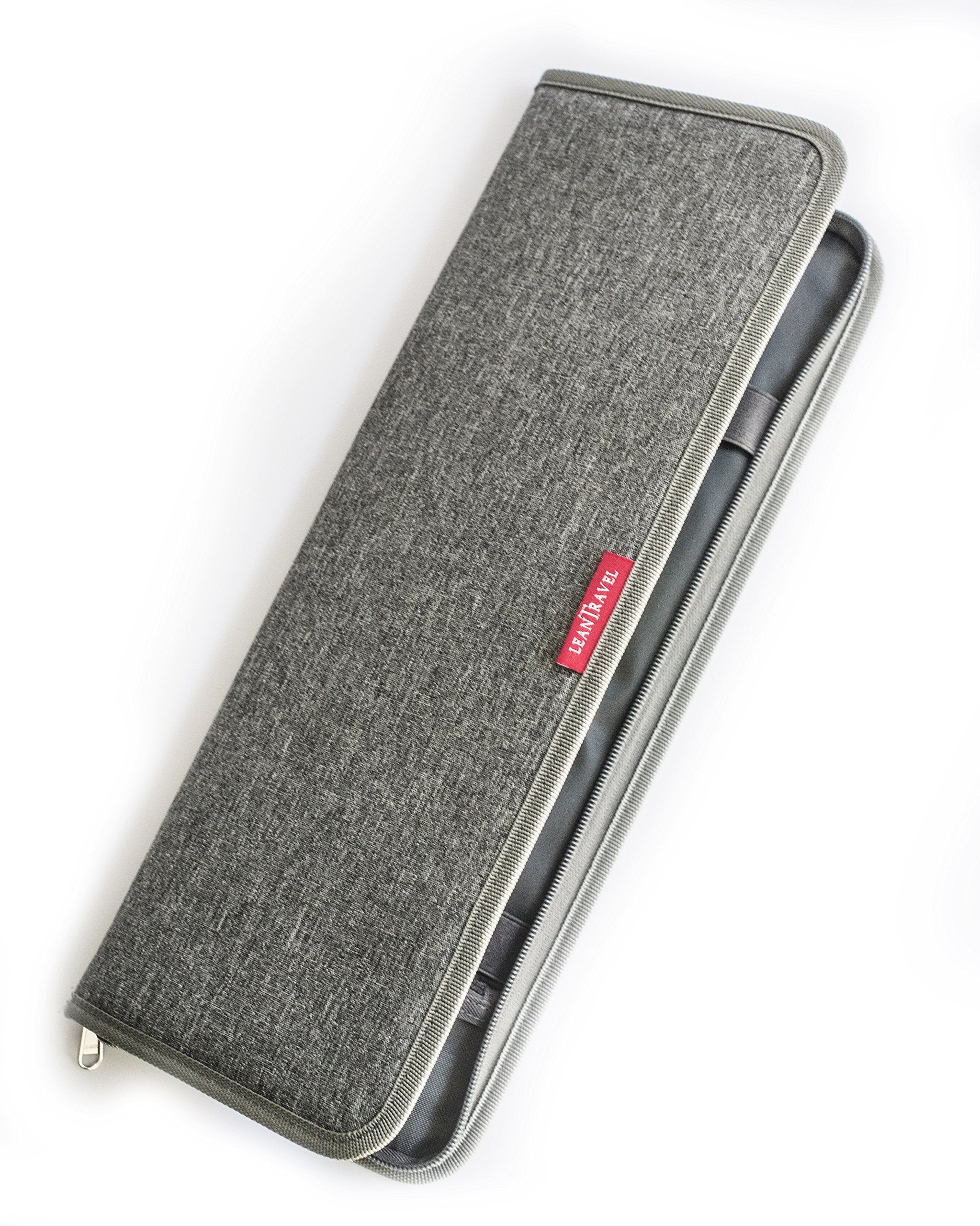LeanTravel estuche organizador de corbatas: cremallera SBS con tecnología anti-enganche.