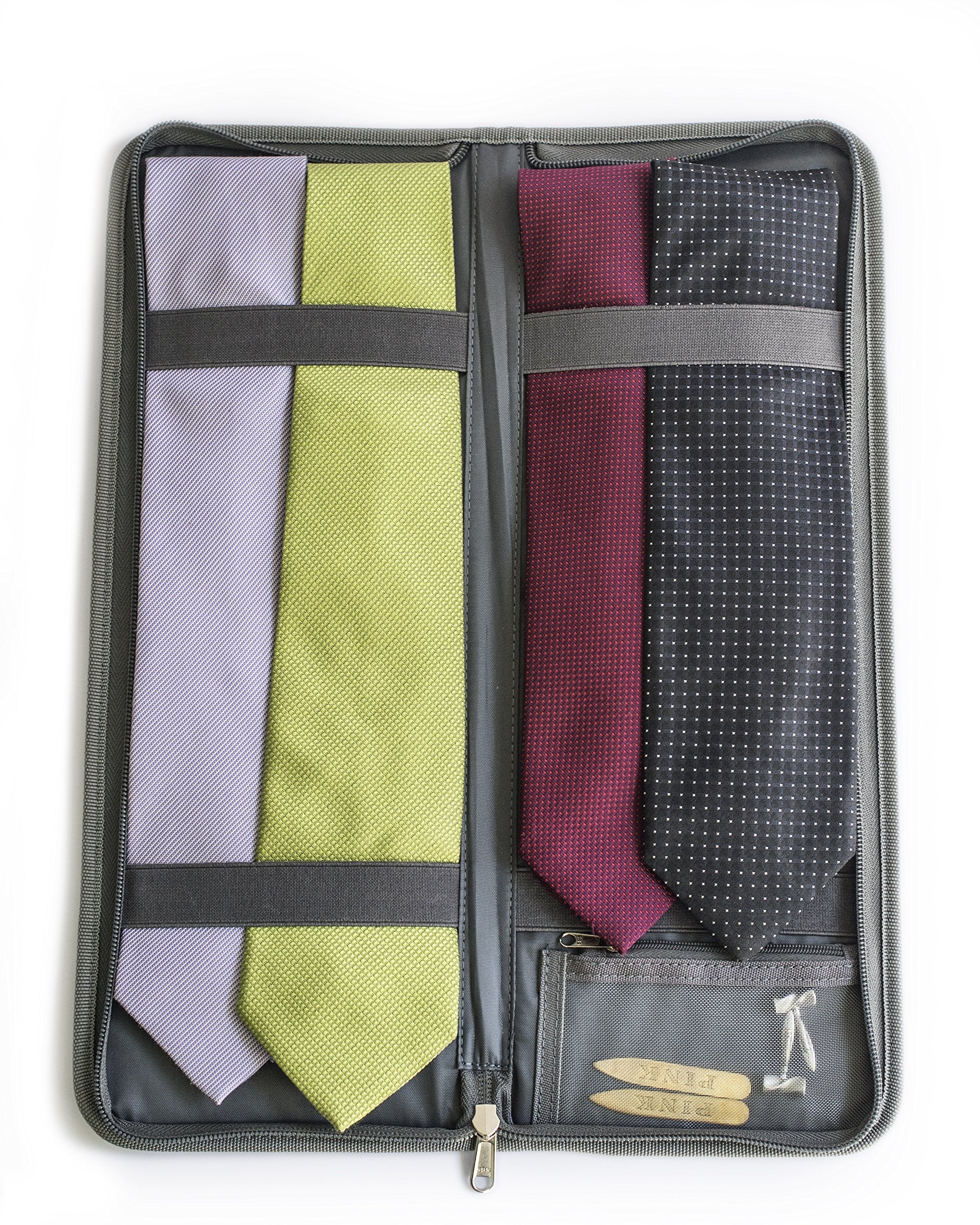 LeanTravel estuche organizador de corbatas: ideal para guardar en maleta y facilitar desempacado.