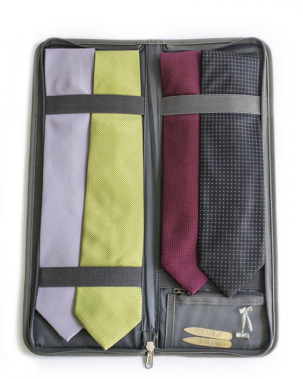 LeanTravel estuche organizador de corbatas: ideal para guardar en maleta y facilitar desempacado.