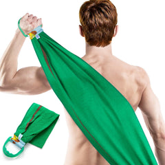 LeapLife toalla exfoliante corporal para suavizar la piel tras la ducha.
