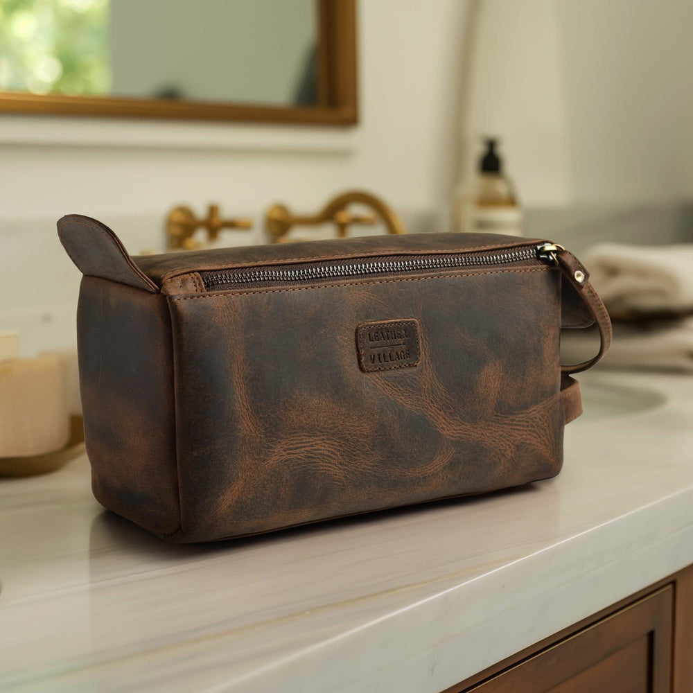 Cierres YKK con acabado antiguo de Leather Village.