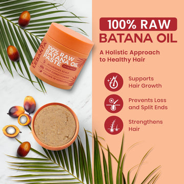Lebanta Batana oil applied on scalp for deep conditioning and scalp care