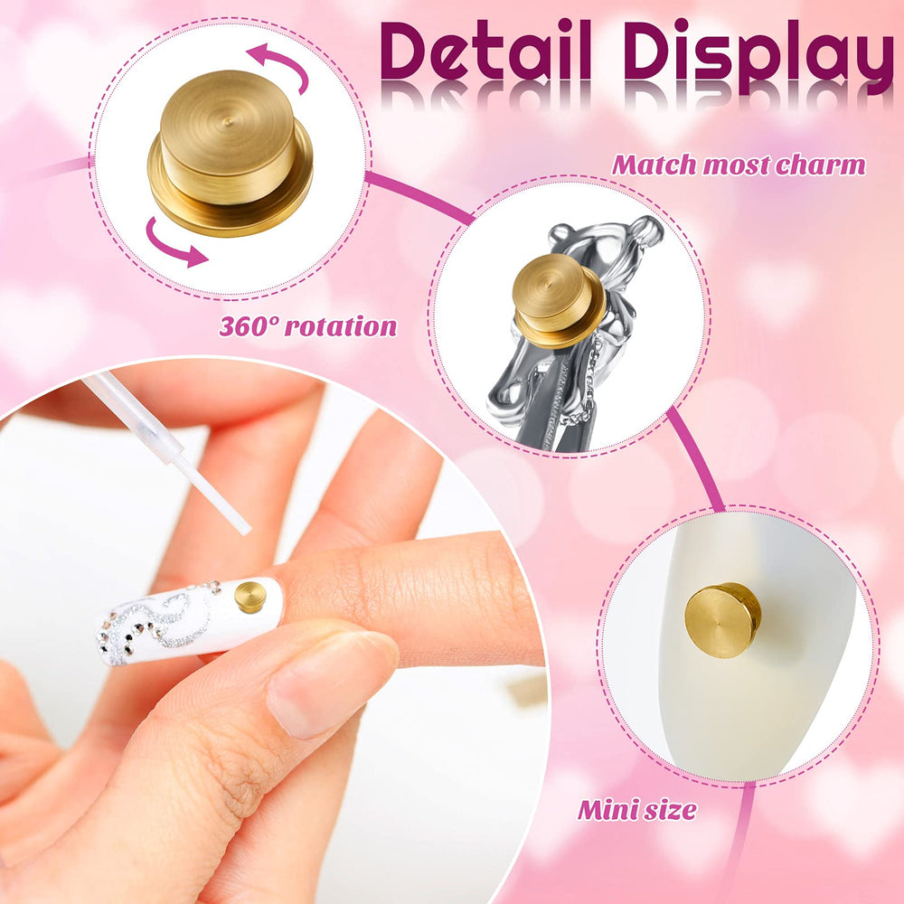 Colgante giratorio Leelosp para uñas, diseño 360° para detalles precisos.