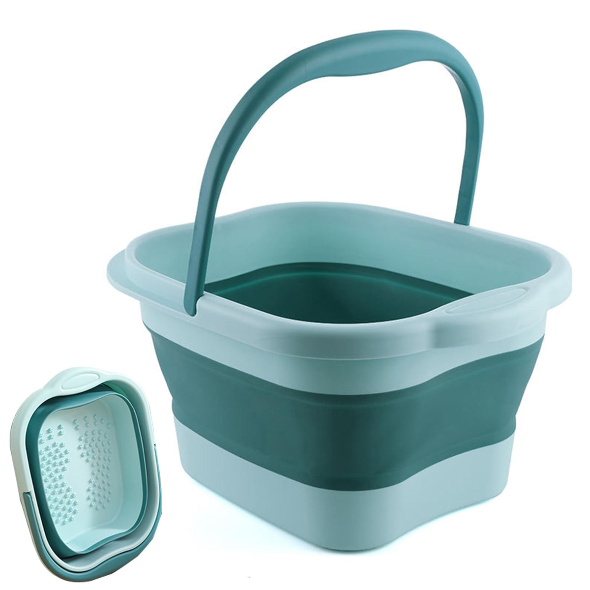 Leemeimei baño de pies plegable 15 L, ideal para spa en casa.