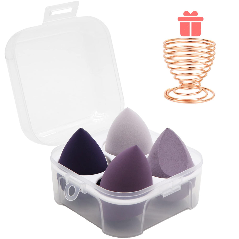 Esponjas Leeshine para maquillaje moradas: suaves y adecuadas para base