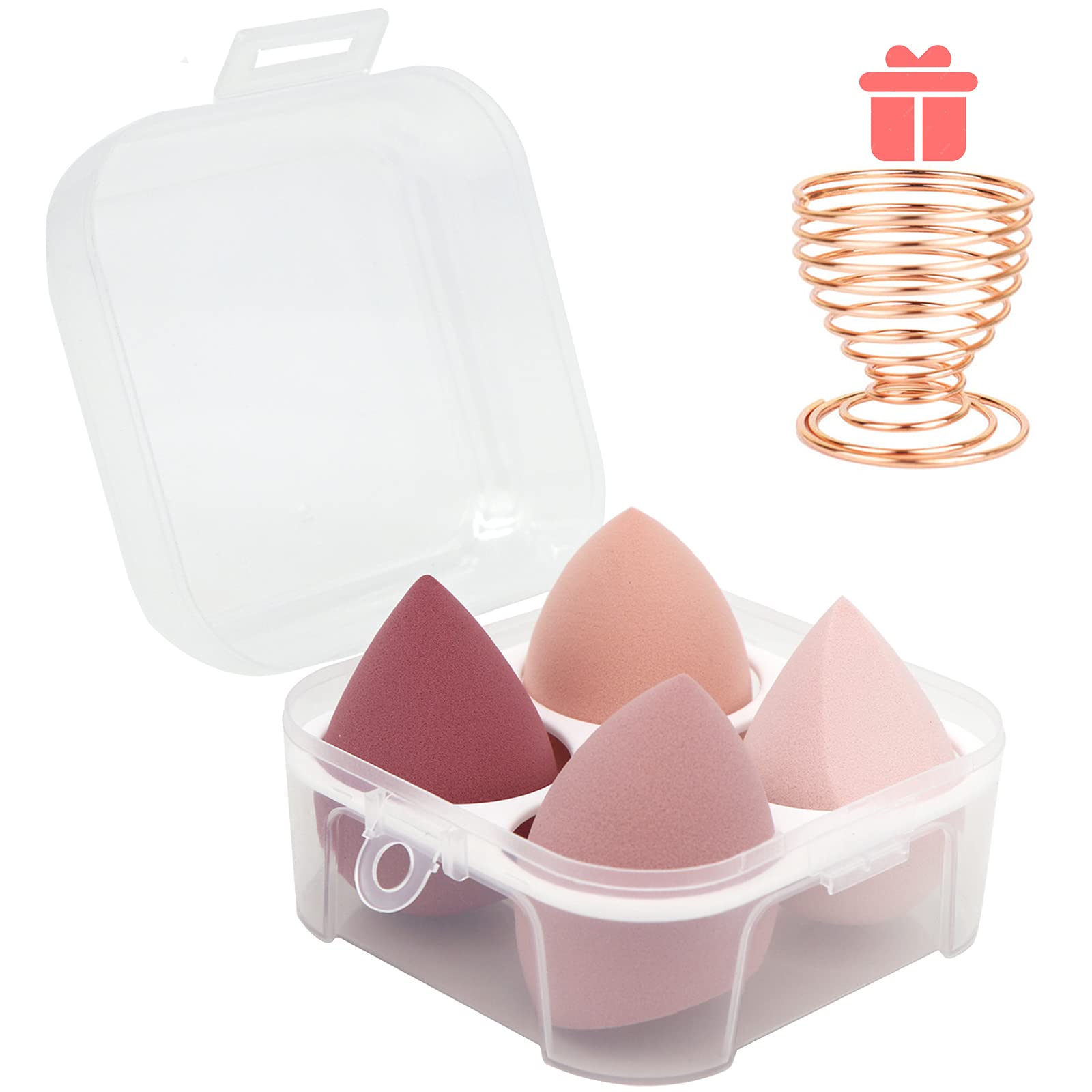 Esponjas de maquillaje Leeshine: conjunto de 4 piezas para una aplicación uniforme.
