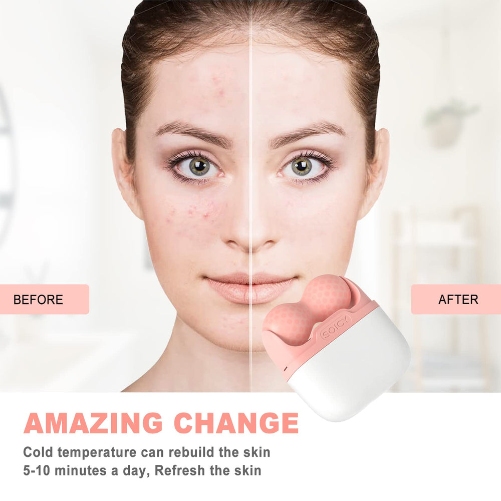 Leeshine masaje relajante con rodillo de hielo para bienestar facial