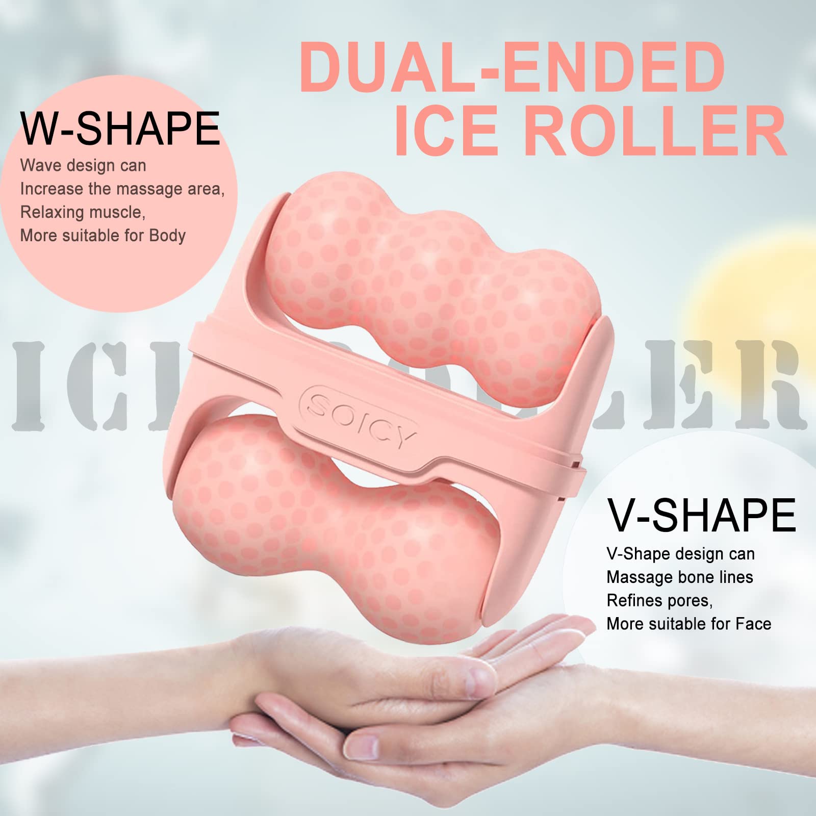 Leeshine rodillo de hielo para viaje facilita sesiones de cuidado en cualquier lugar