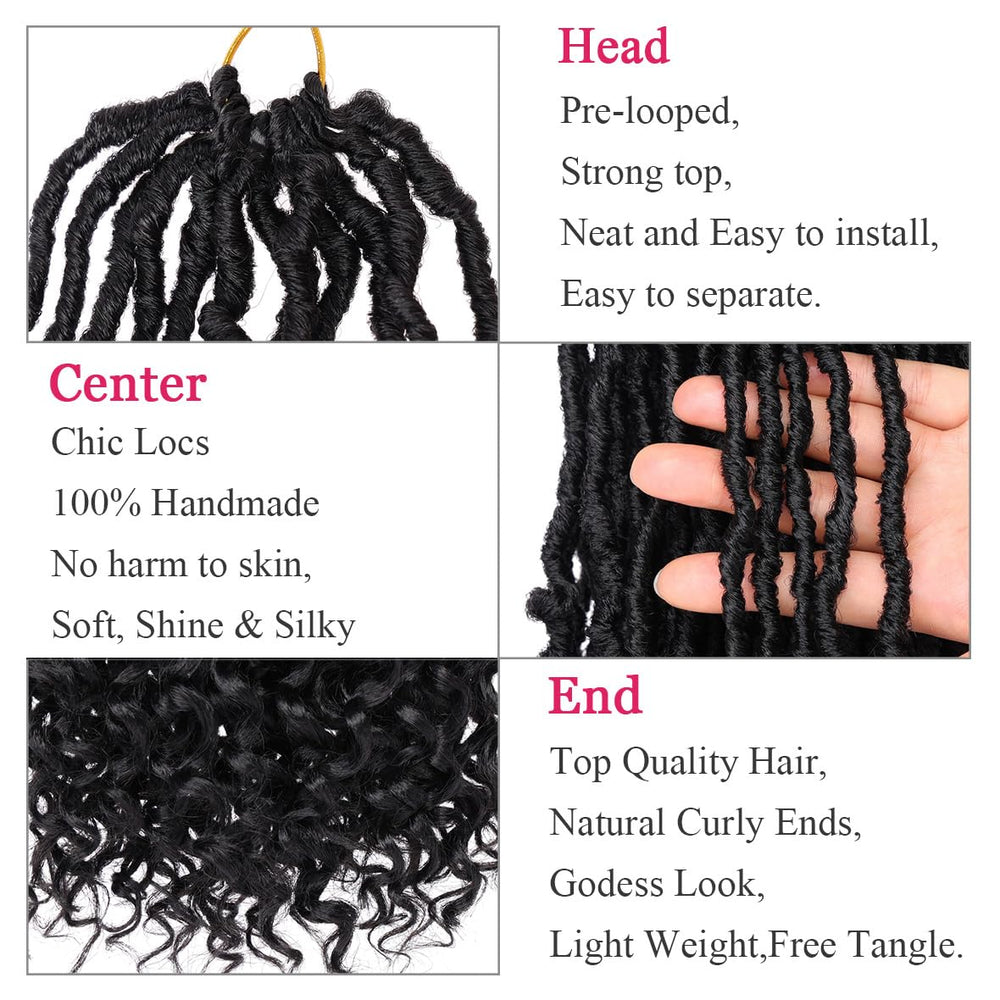 Leeven Extensiones de cabello trenzado bohemio, 18 pulgadas, estilo versátil.