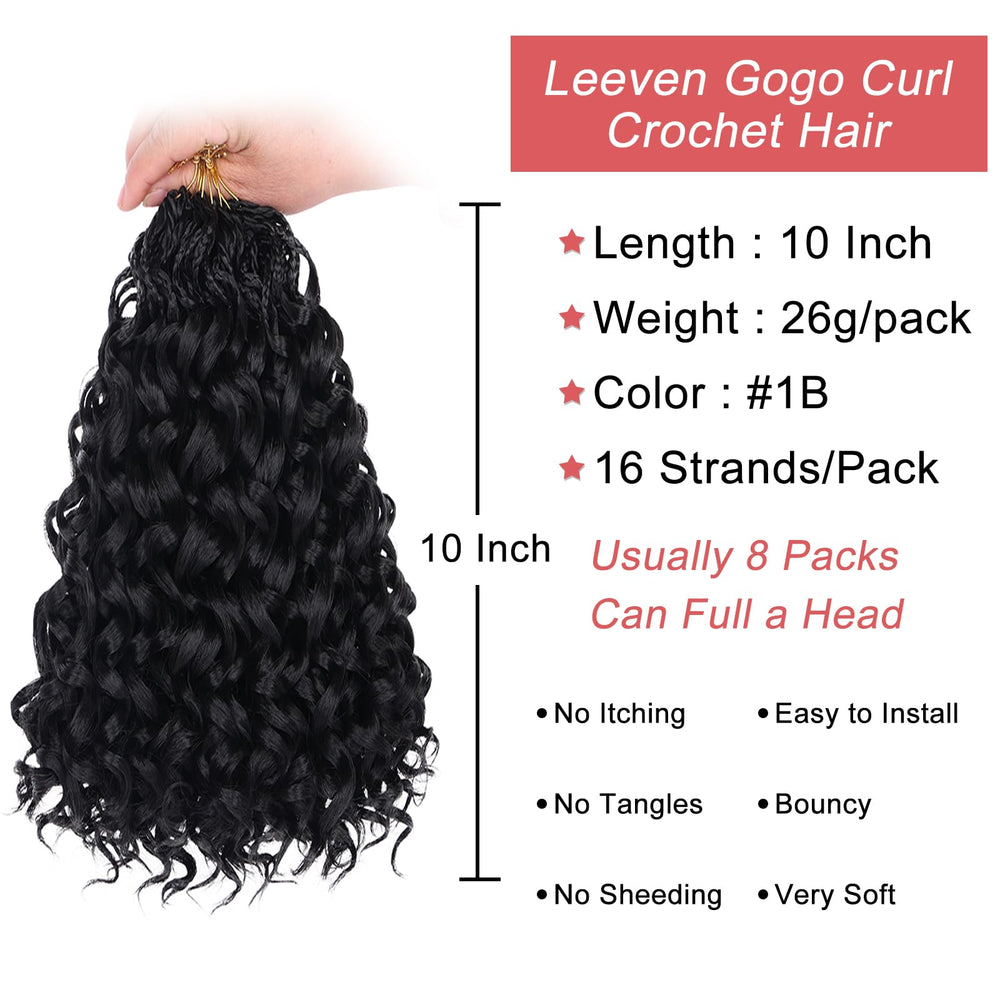 Leeven Gogo Curl: 16 hebras por paquete para mayor densidad y volumen