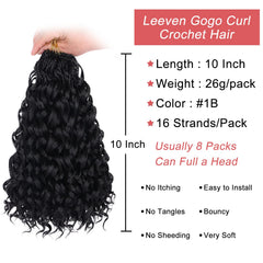 Leeven Gogo Curl: 16 hebras por paquete para mayor densidad y volumen