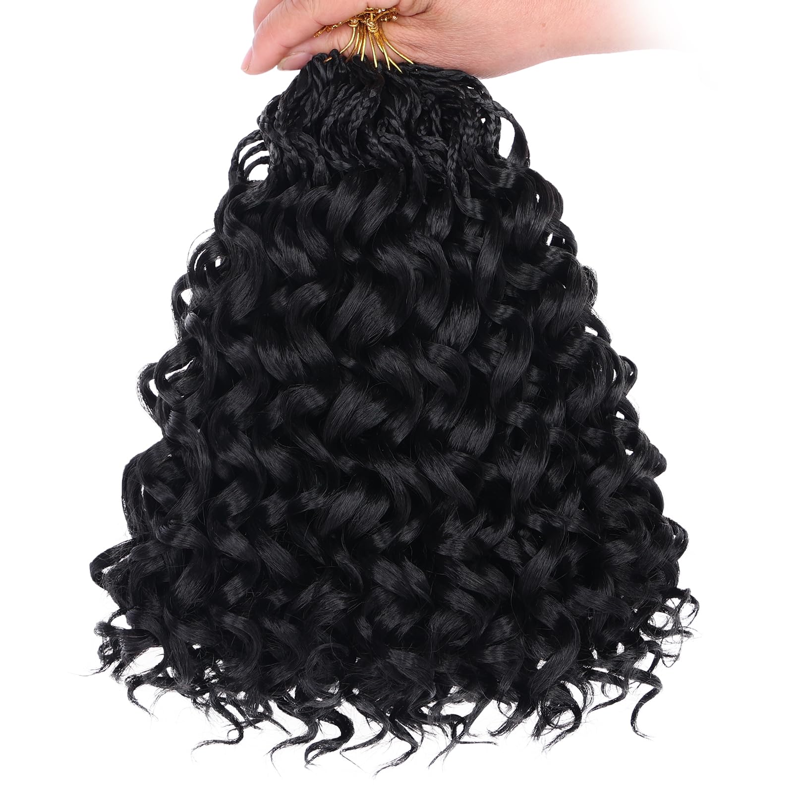 Leeven Gogo Curl: 8 paquetes con aguja de crochet para instalación eficiente