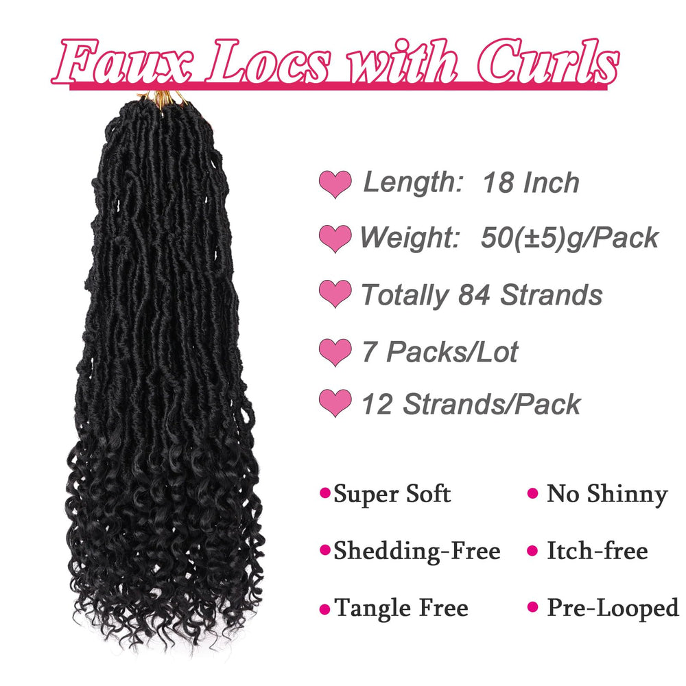 Leeven Locs diosas pre-bucleadas, fáciles de colocar para look rápido.